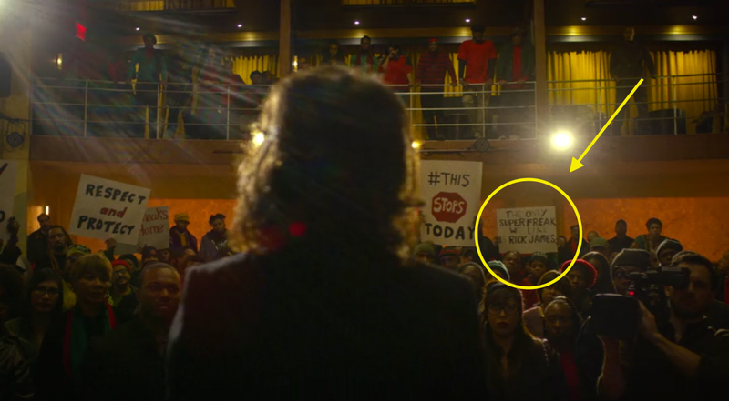 Sign: “The only superfreak we like is Rick James.”